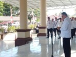 Bupati ketika memimpin Apel Perdana, pagi tadi.