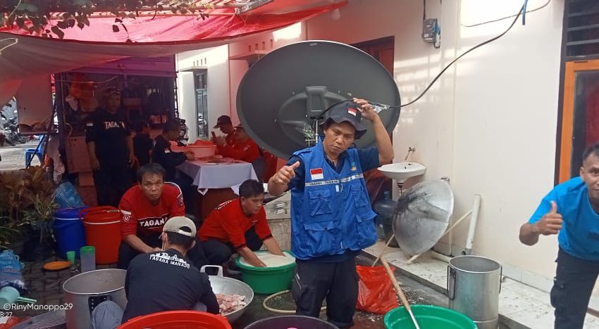  Tim Tagana Bolmong Langsung Action Bantu Korban Banjir di Manado