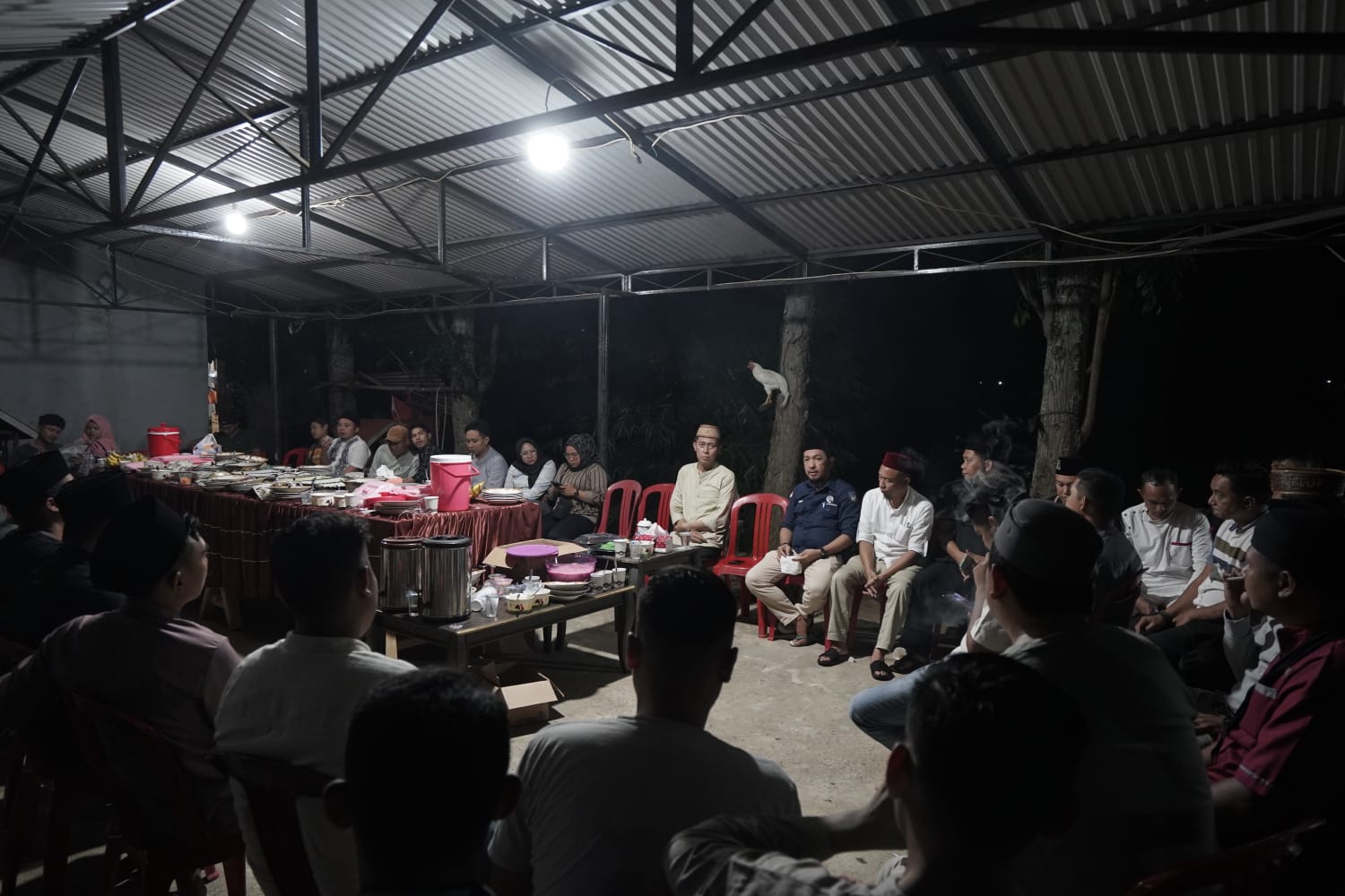 Suasana silaturahmi Bupati dan insan pers Bolsel.