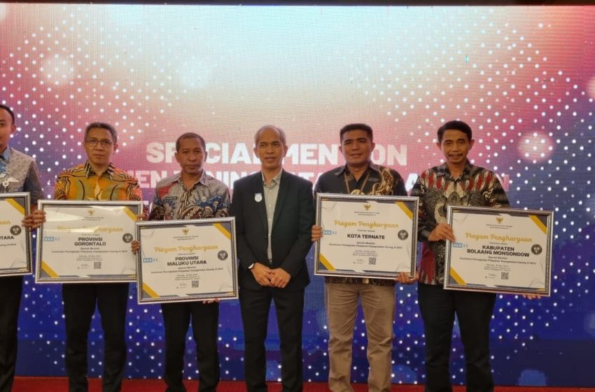  Pemkab Bolmong Raih Penghargaan Terbaik Ke-3 se Indonesia Terkait Sistem Informasi Kepegawaian