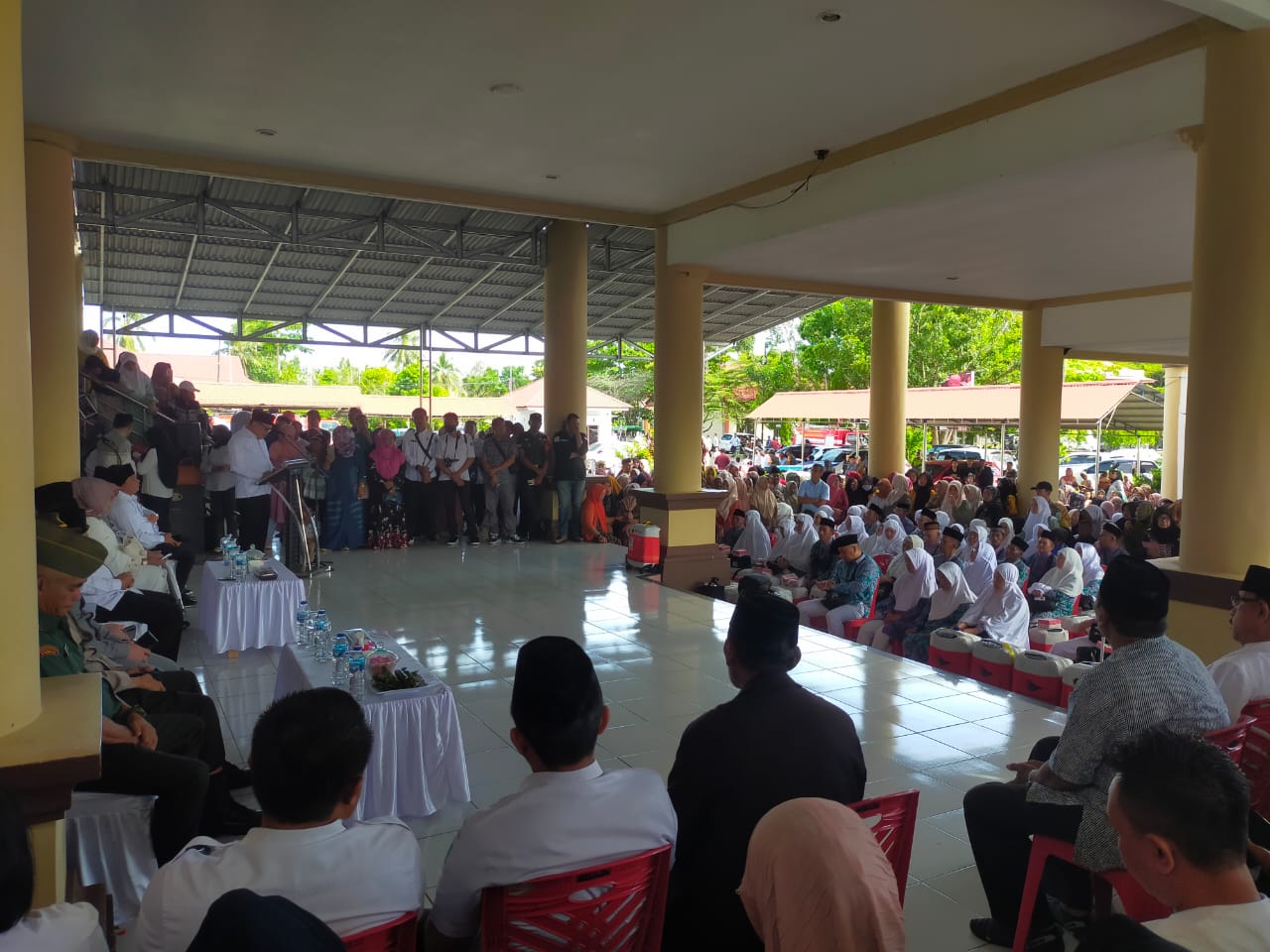 Suasana pelepasan CJH Bolmong.