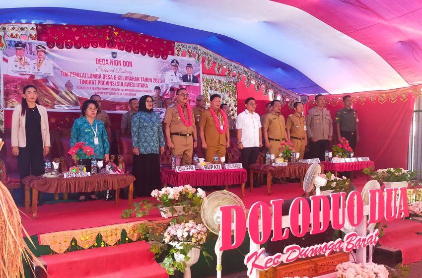  Bupati Limi Sambut Kedatangan Tim Penilai Lomba Desa Tingkat Provinsi di Doloduo II