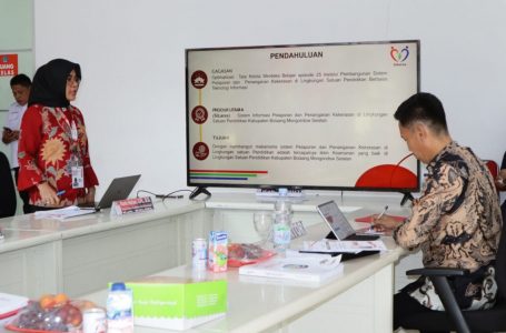 Kadis Dikbud dan Kominfo Bolsel Ikuti Ujian Hasil PIM II