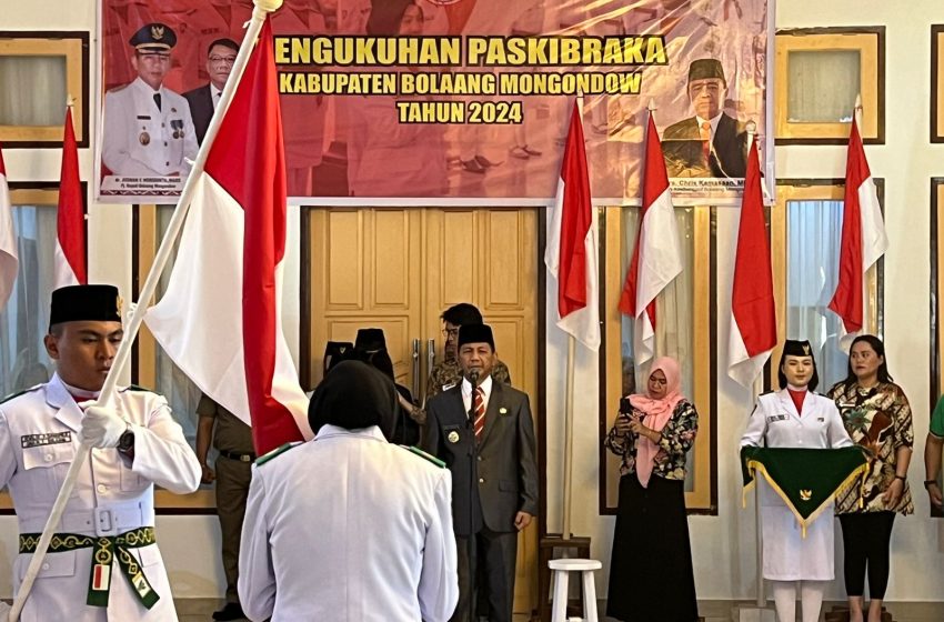  36 Anggota Paskibraka Bolmong Resmi Dikukuhkan, Begini Pesan Bupati Jusnan