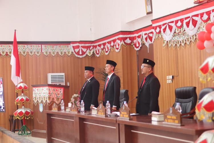  DPRD Bolsel Gelar Paripurna Mendengarkan Pidato Presiden pada Perayaan HUT ke-79 RI