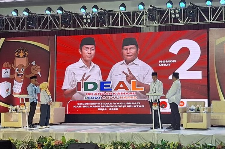  KPU Sukses Gelar Debat Publik Pertama Pilkada Bolsel