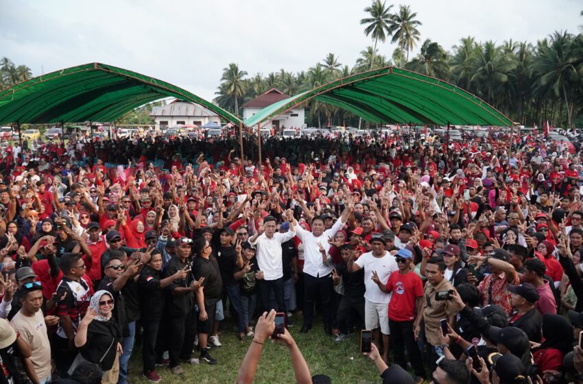  Jadi Titik Kampanye Terbatas Pasangan IDEAL, Lapangan Dumagin B Mendadak Jadi Lautan Manusia