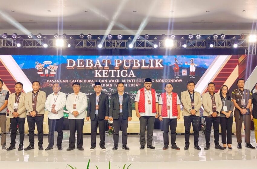  KPU Bolmong Sukses Gelar Debat Kandidat Ketiga Pilbup Tahun 2024